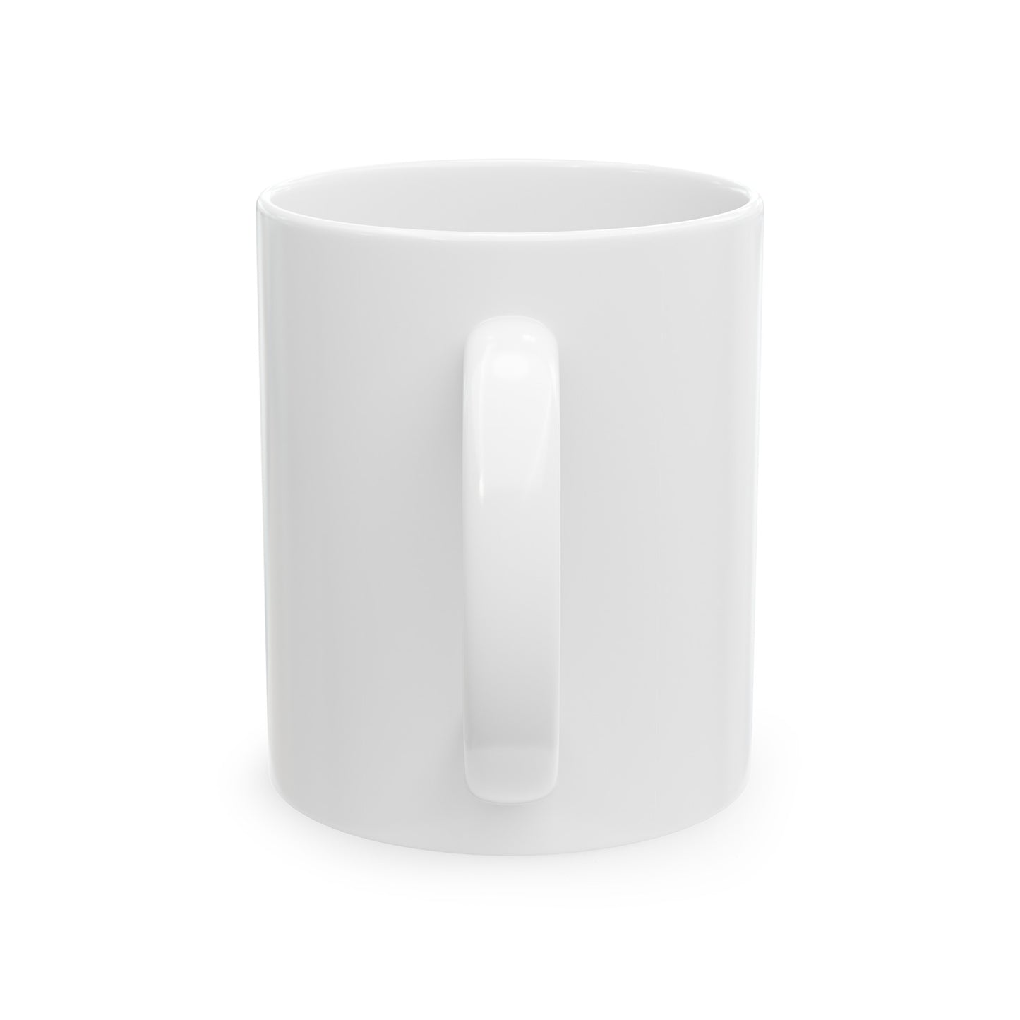 Clock this Mug white ceramic coffee mug with rainbow coffee steam