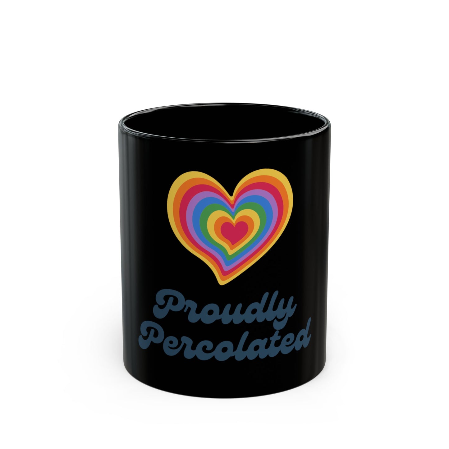 Proudly Percolated Mug in Black