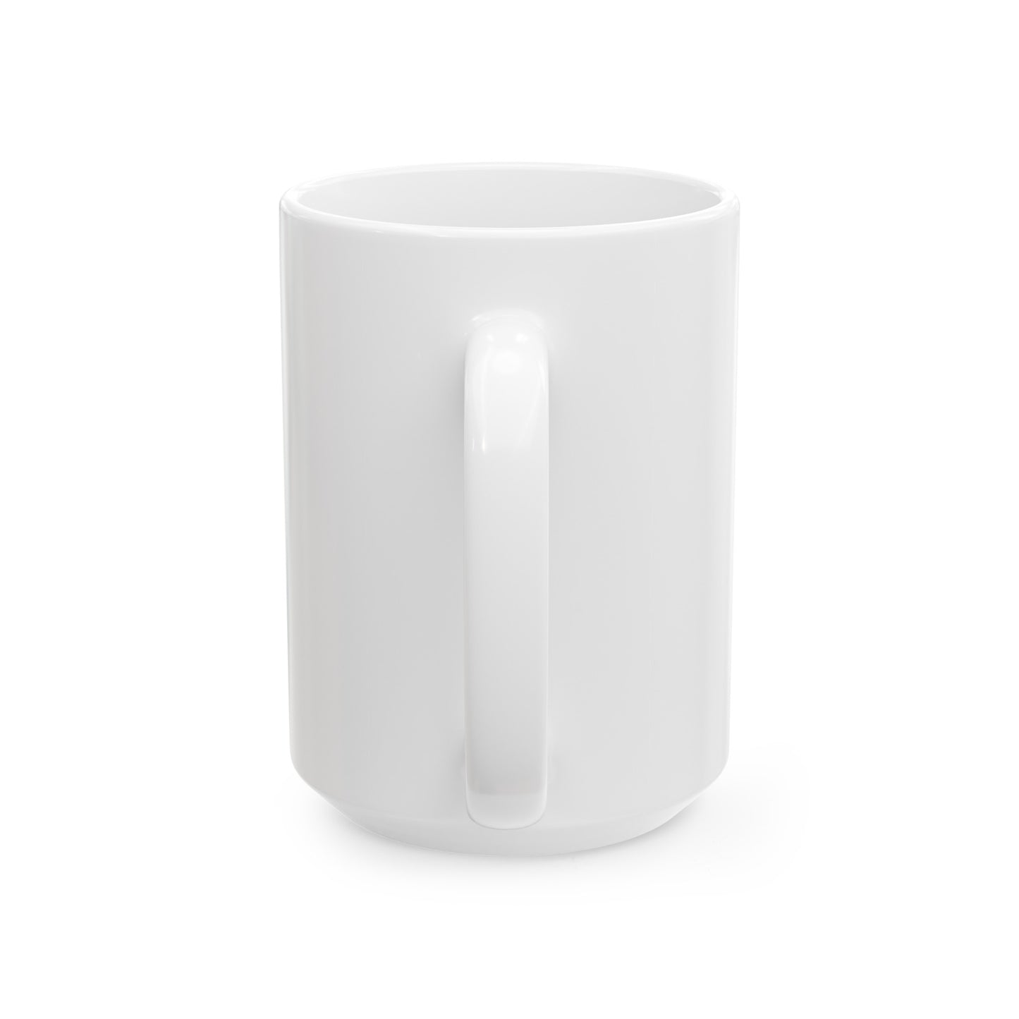 "Fierce, Fabulous & full of caffeine" coffee mug in white porcelain | Clock this mug